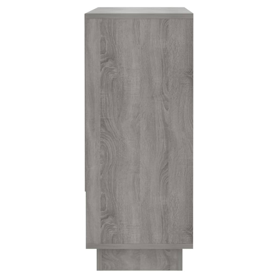 Dressoir 97X3X75 Cm Spaanplaat Eikenkleurig Grijs sonoma