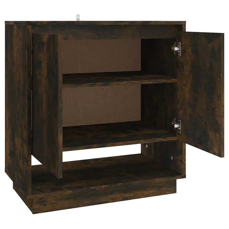 Dressoir 70X4X75 Cm Spaanplaat Kleurig Gerookt eiken