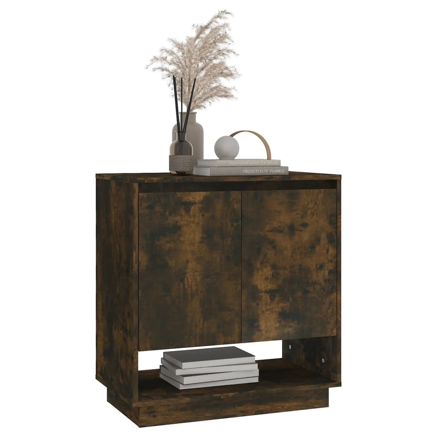 Dressoir 70X4X75 Cm Spaanplaat Kleurig Gerookt eiken