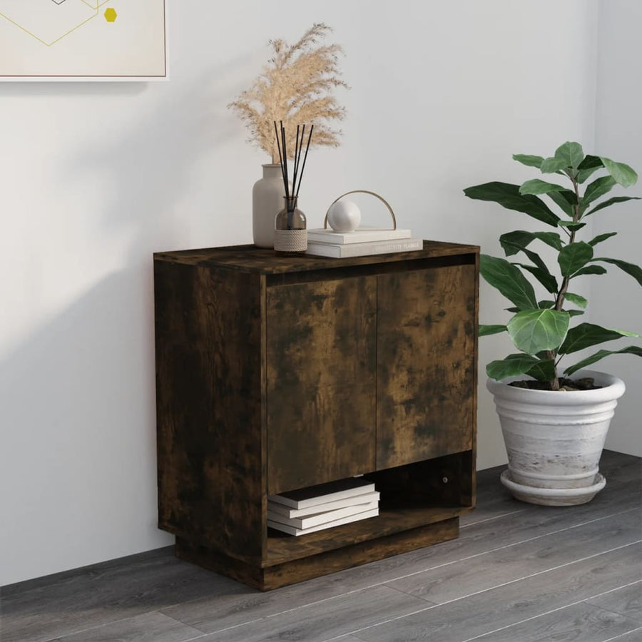 Dressoir 70X4X75 Cm Spaanplaat Kleurig Gerookt eiken