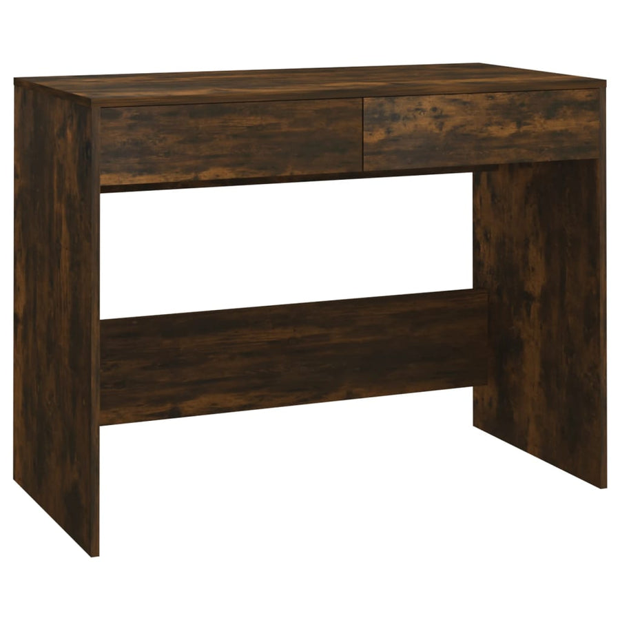Bureau 101X50X76,5 Cm Spaanplaat Gerookt Eikenkleurig