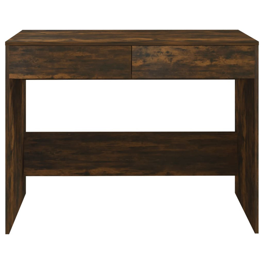 Bureau 101X50X76,5 Cm Spaanplaat Gerookt Eikenkleurig