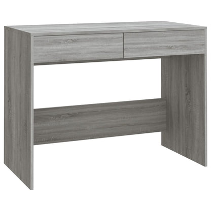 Bureau 101X50X76,5 Cm Spaanplaat Eikenkleurig Grijs sonoma