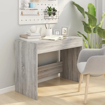 Bureau 101X50X76,5 Cm Spaanplaat Eikenkleurig Grijs sonoma