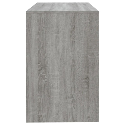Bureau 101X50X76,5 Cm Spaanplaat Eikenkleurig Grijs sonoma