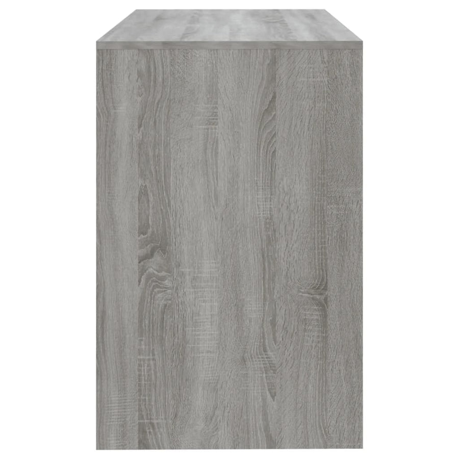 Bureau 101X50X76,5 Cm Spaanplaat Eikenkleurig Grijs sonoma