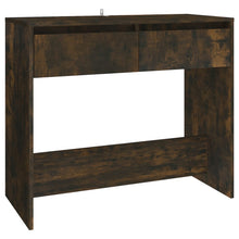 Wandtafel 89X4X76,5 Cm Staal Gerook Eikenkleurig Gerookt eiken