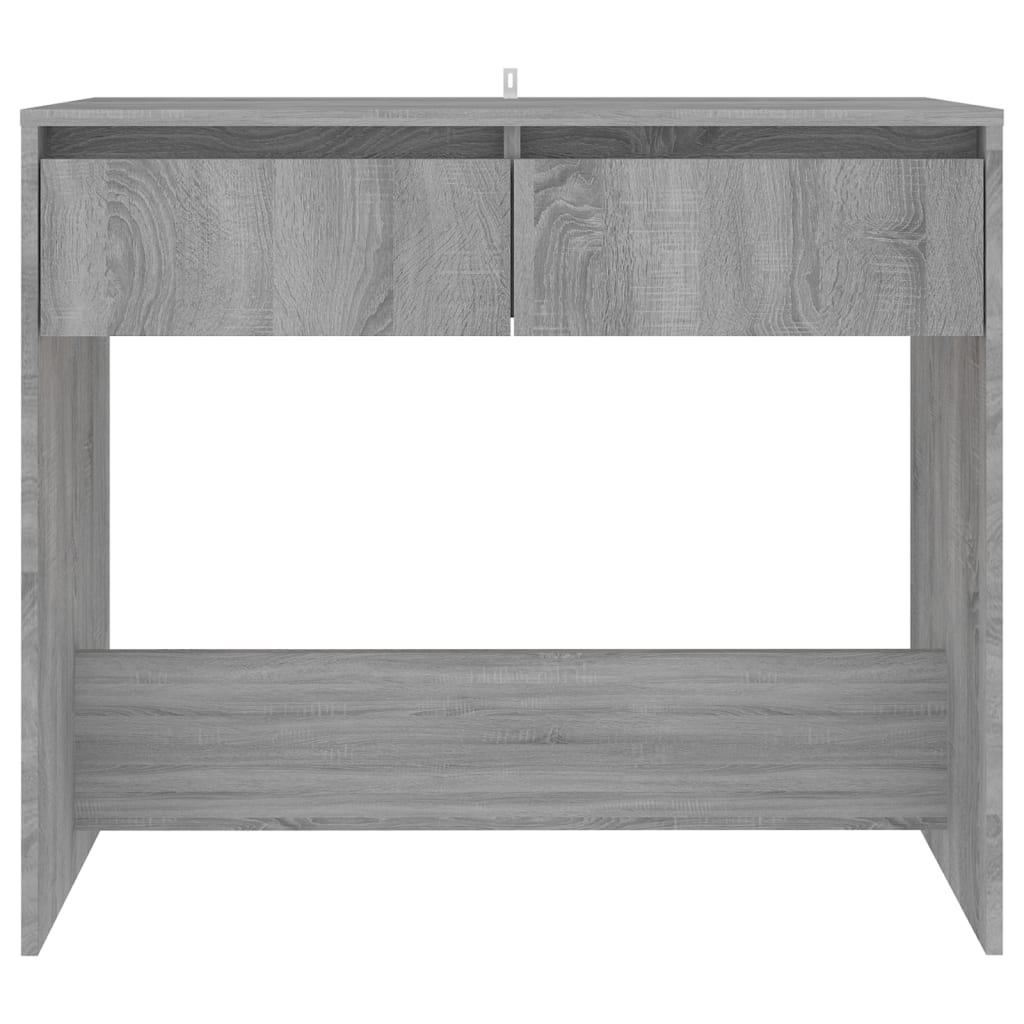 Wandtafel 89X4X76,5 Cm Staal Eikenkleurig Grijs sonoma