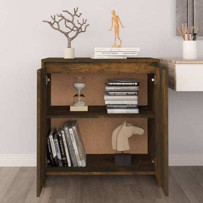 Dressoir 70X4X75 Cm Bewerkt Hout Kleurig Gerookt eiken