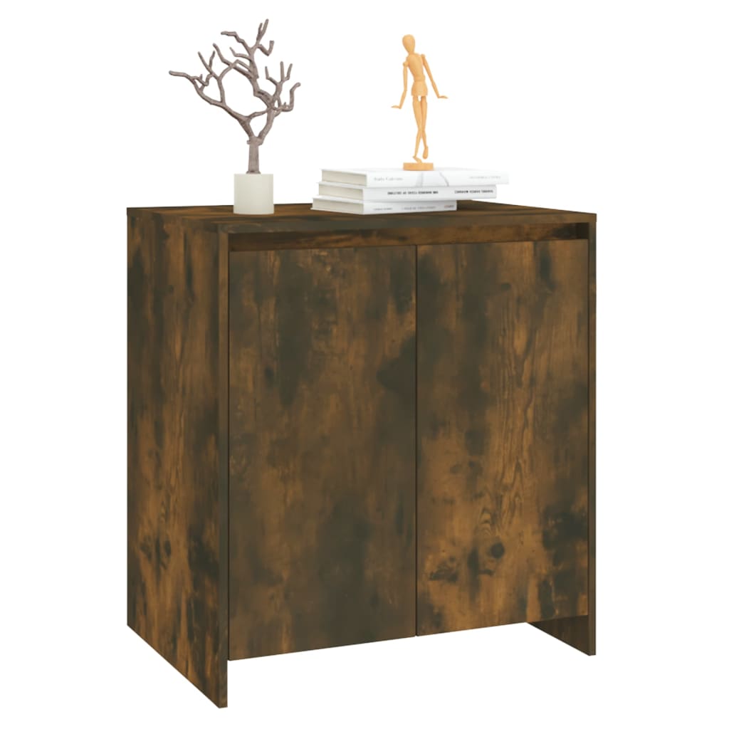 Dressoir 70X4X75 Cm Bewerkt Hout Kleurig Gerookt eiken