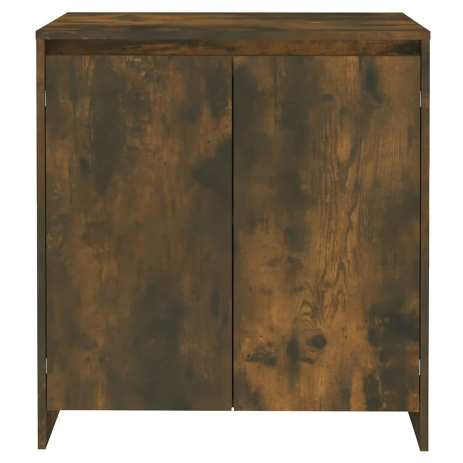 Dressoir 70X4X75 Cm Bewerkt Hout Kleurig Gerookt eiken