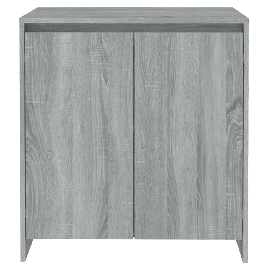 Dressoir 70X4X75 Cm Bewerkt Hout Eikenkleurig Grijs sonoma