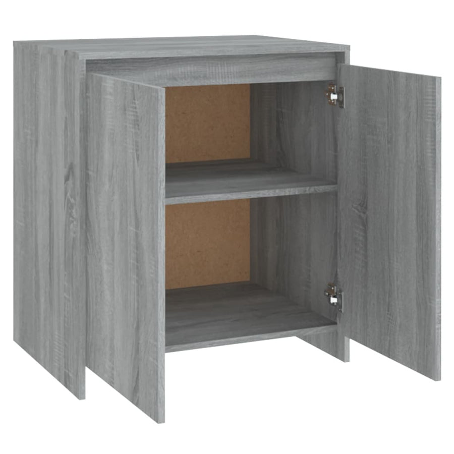 Dressoir 70X4X75 Cm Bewerkt Hout Eikenkleurig Grijs sonoma