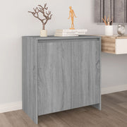 Dressoir 70x41x75 cm bewerkt hout grijs sonoma