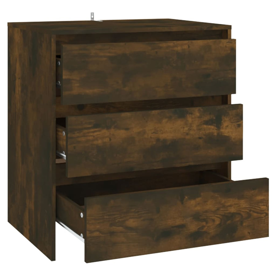 Dressoir 70X4X75 Cm Spaanplaat Kleurig Gerookt eiken