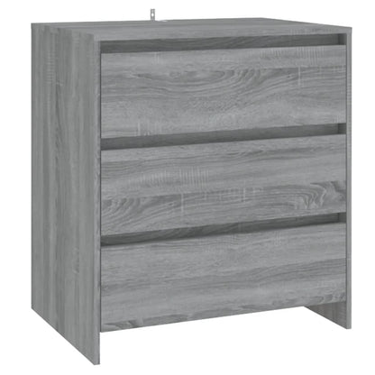 Dressoir 70X4X75 Cm Spaanplaat Eikenkleurig Grijs sonoma