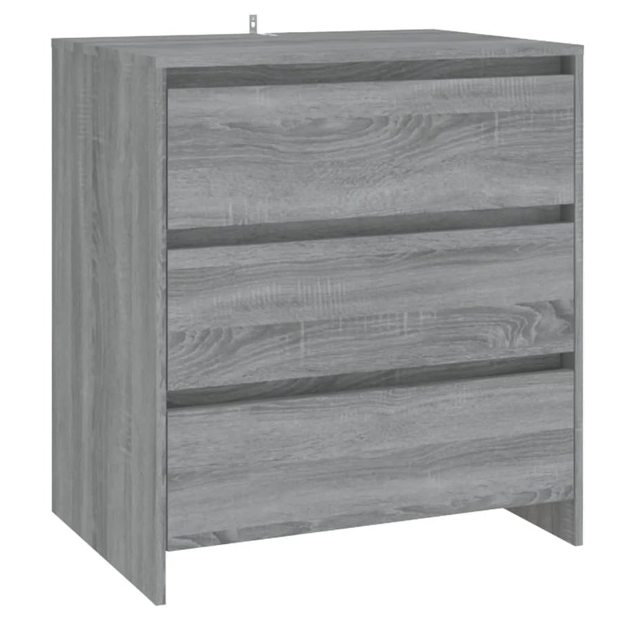 Dressoir 70X4X75 Cm Spaanplaat Eikenkleurig Grijs sonoma