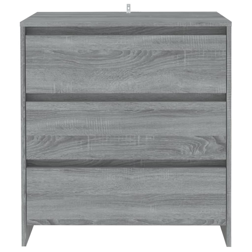 Dressoir 70X4X75 Cm Spaanplaat Eikenkleurig Grijs sonoma