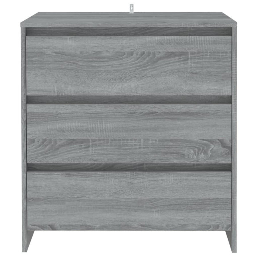 Dressoir 70X4X75 Cm Spaanplaat Eikenkleurig Grijs sonoma