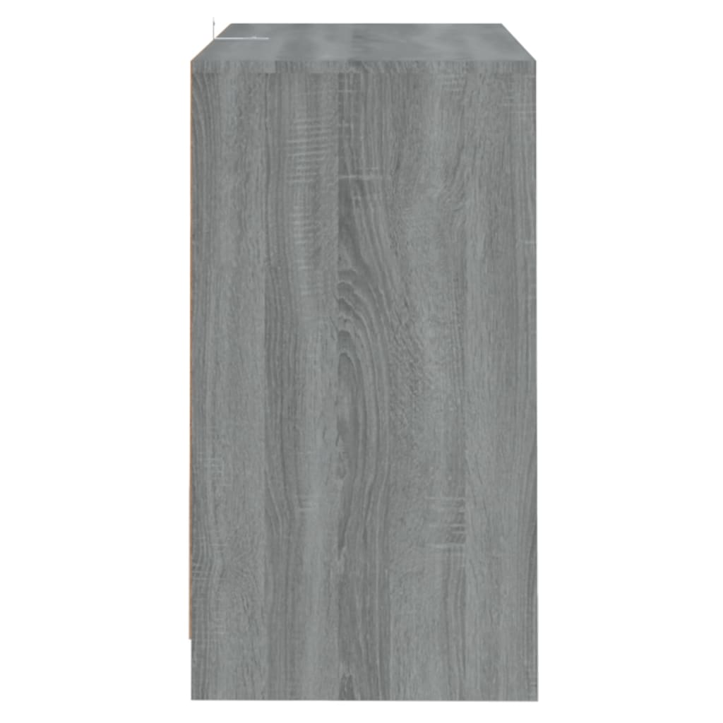 Dressoir 70X4X75 Cm Spaanplaat Eikenkleurig Grijs sonoma