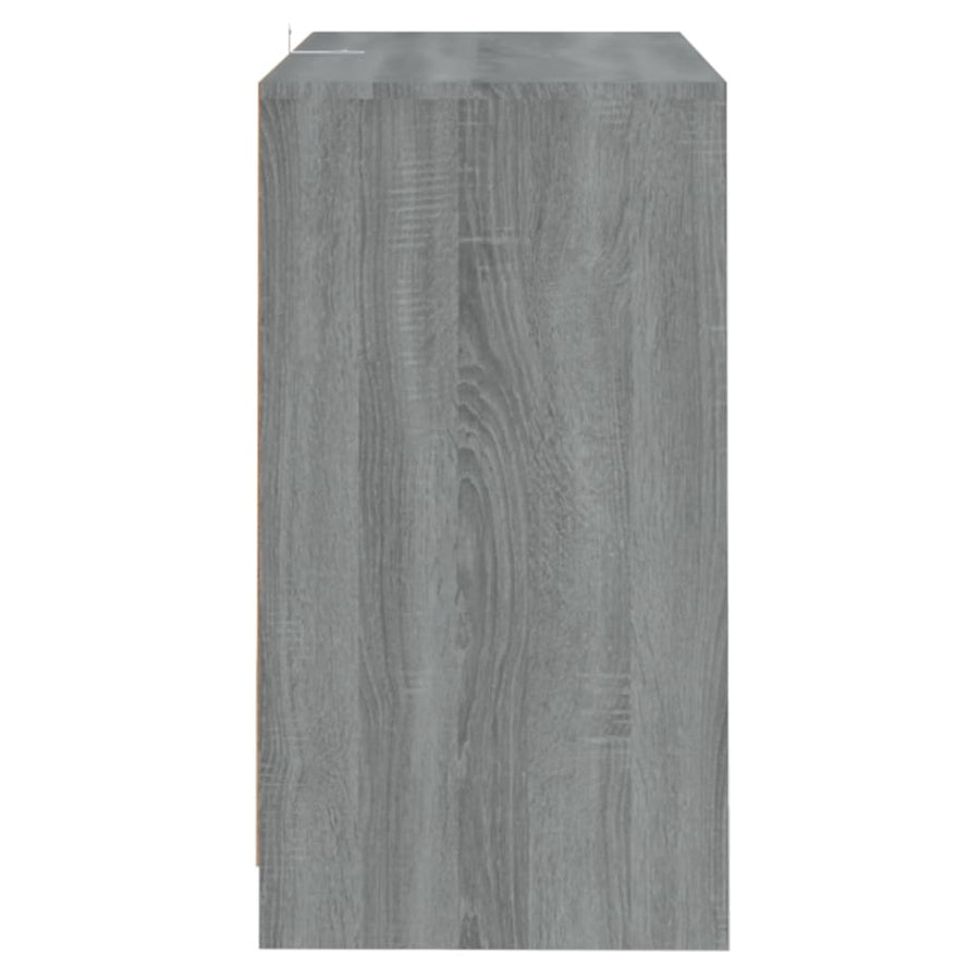 Dressoir 70X4X75 Cm Spaanplaat Eikenkleurig Grijs sonoma