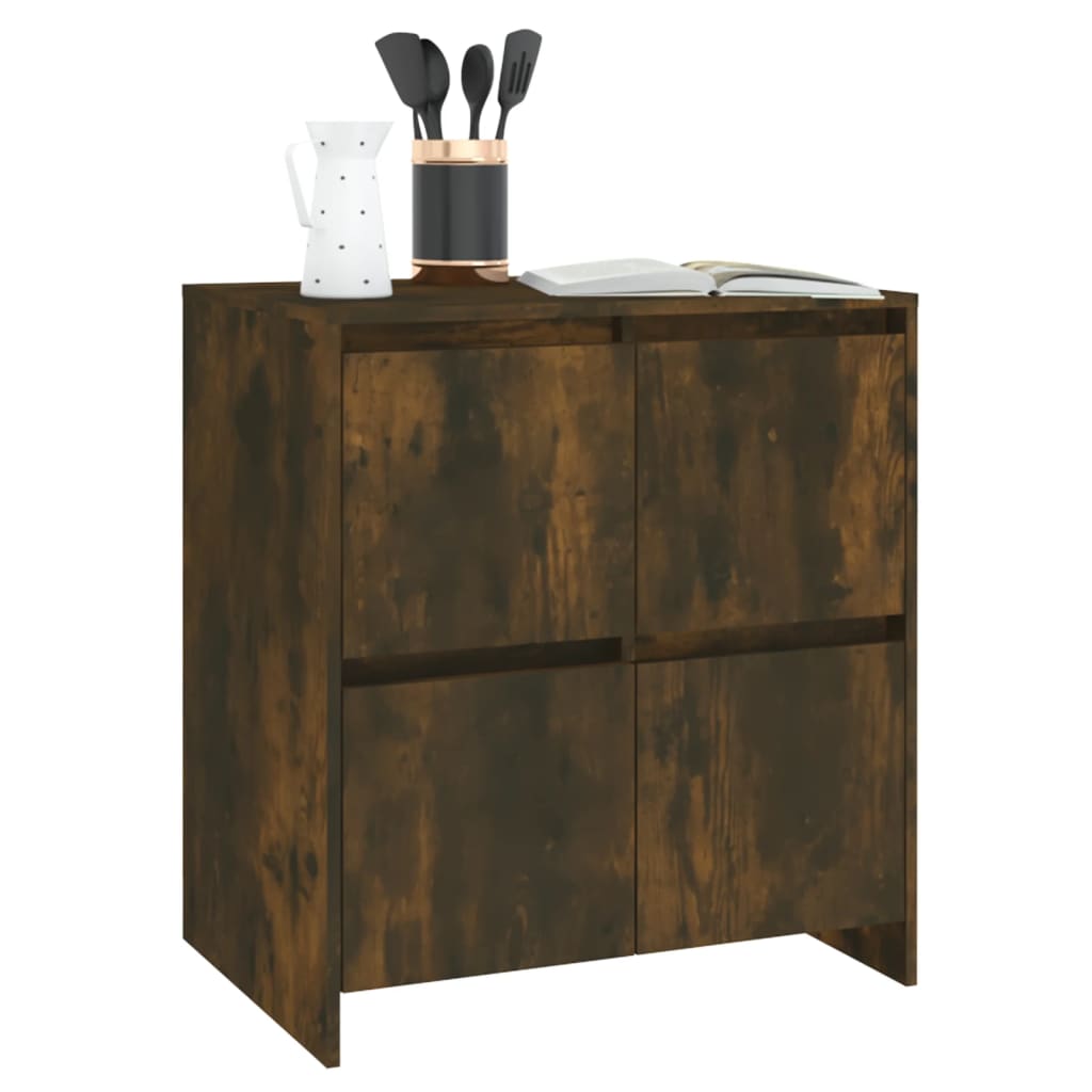 Dressoir 70X4X75 Cm Spaanplaat Kleurig Gerookt eiken