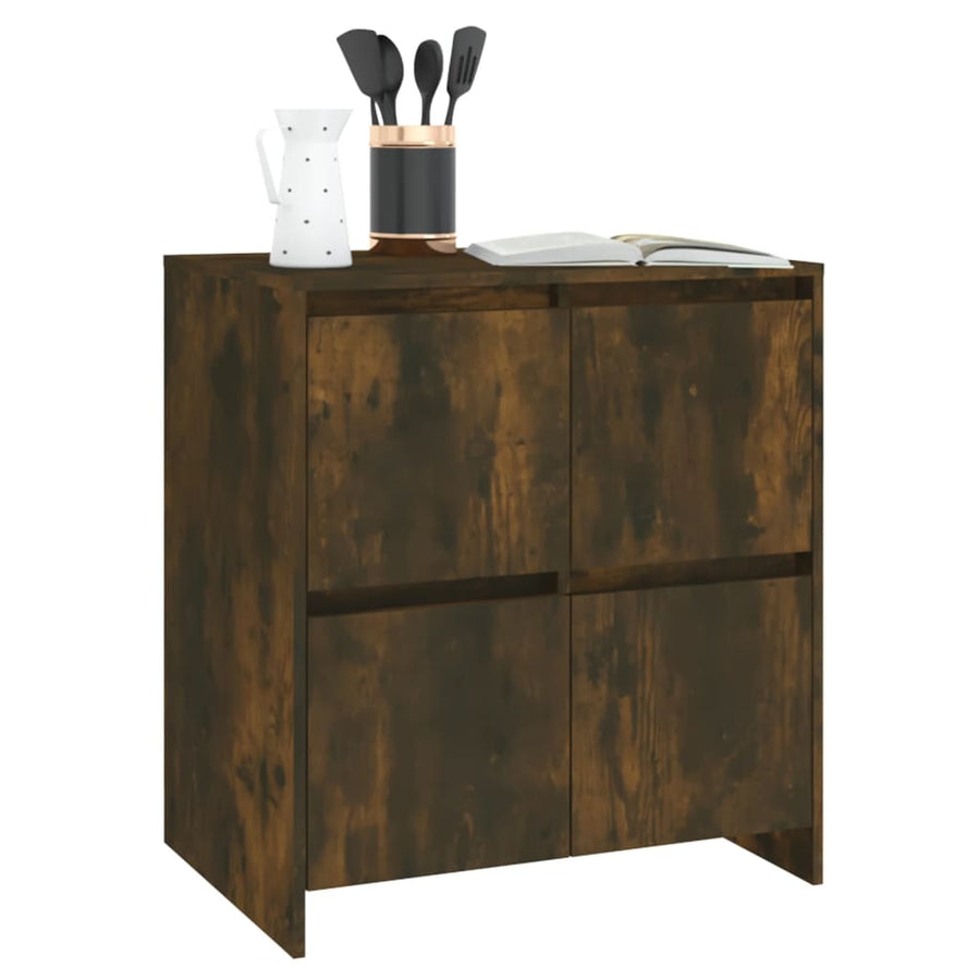 Dressoir 70X4X75 Cm Spaanplaat Kleurig Gerookt eiken