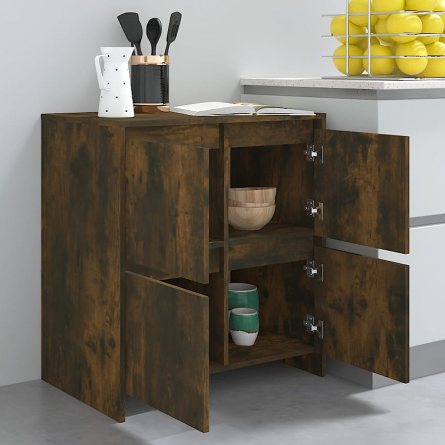 Dressoir 70X4X75 Cm Spaanplaat Kleurig Gerookt eiken