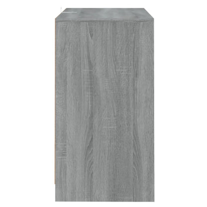 Dressoir 70X4X75 Cm Spaanplaat Eikenkleurig Grijs sonoma