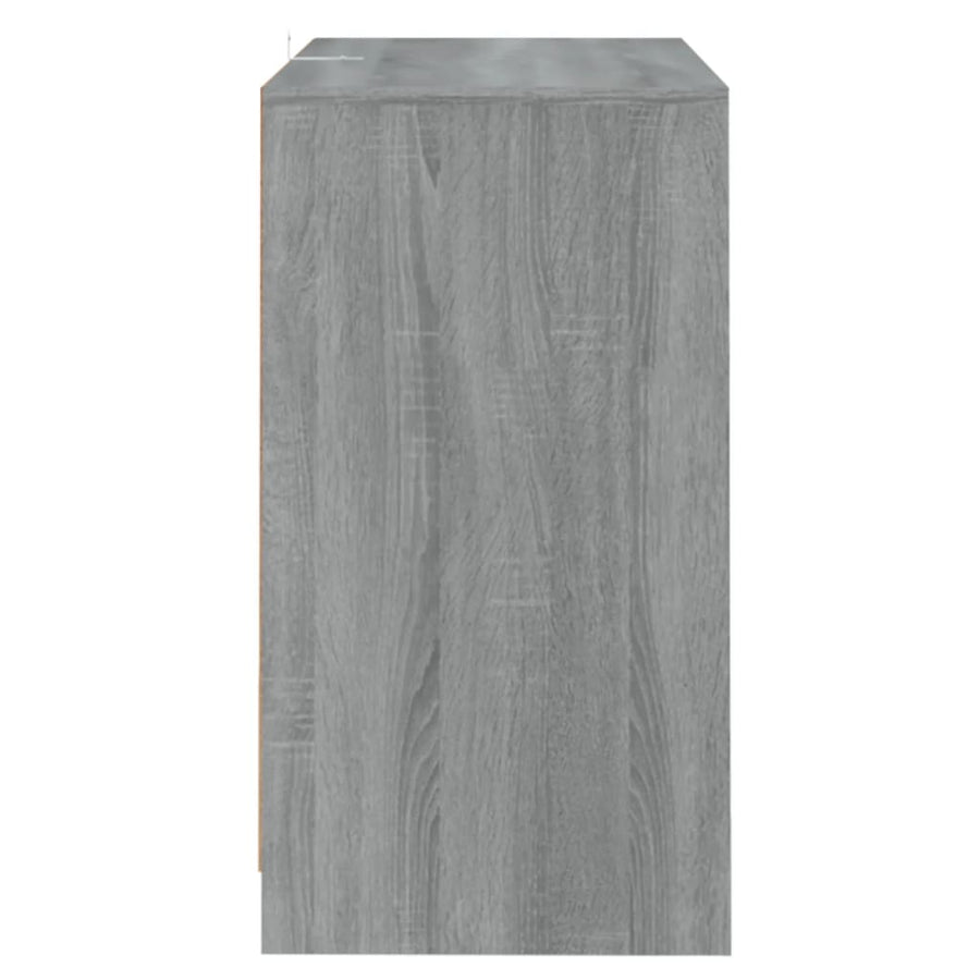Dressoir 70X4X75 Cm Spaanplaat Eikenkleurig Grijs sonoma