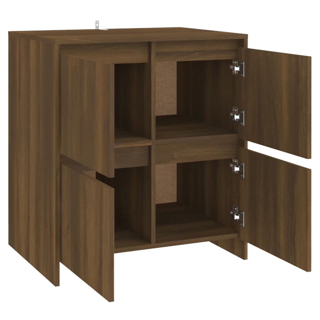 Dressoir 70X4X75 Cm Spaanplaat Bruineikenkleurig bruin eikenkleur