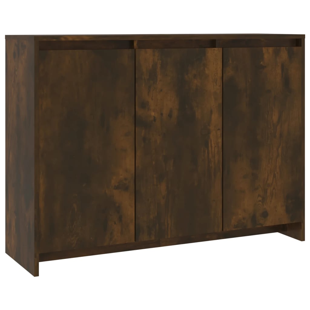 Dressoir 02X33X75 Cm Spaanplaat Kleurig Gerookt eiken