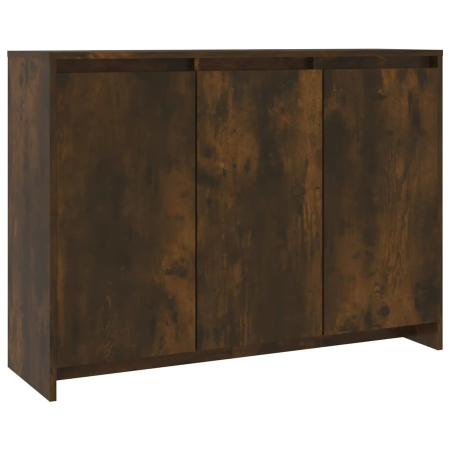 Dressoir 02X33X75 Cm Spaanplaat Kleurig Gerookt eiken