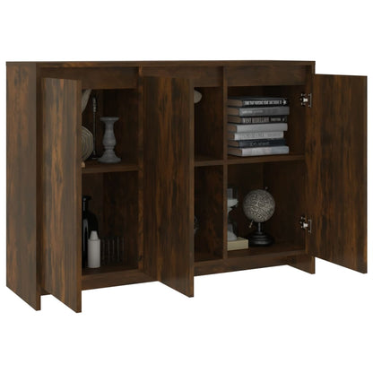 Dressoir 02X33X75 Cm Spaanplaat Kleurig Gerookt eiken