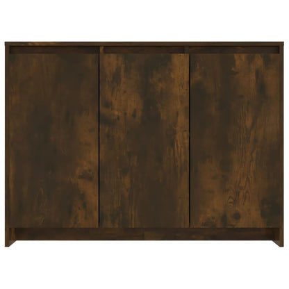 Dressoir 02X33X75 Cm Spaanplaat Kleurig Gerookt eiken