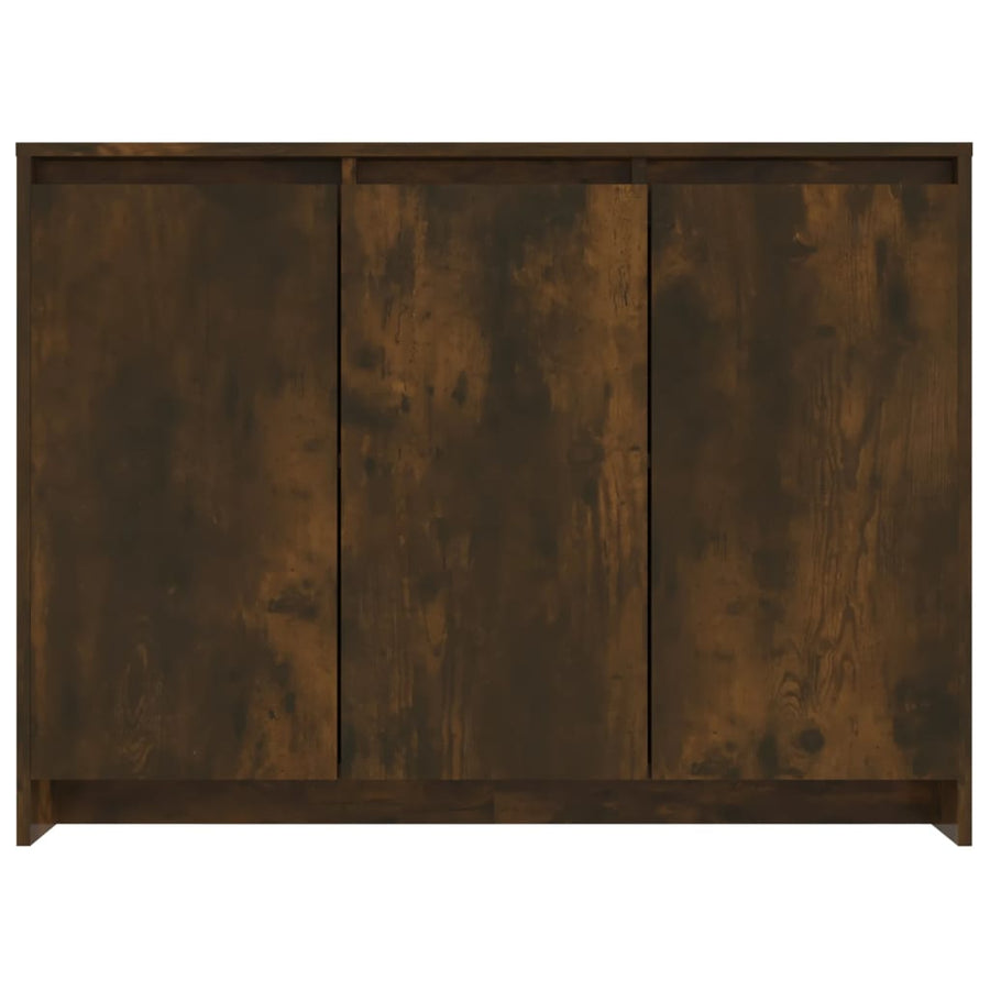 Dressoir 02X33X75 Cm Spaanplaat Kleurig Gerookt eiken