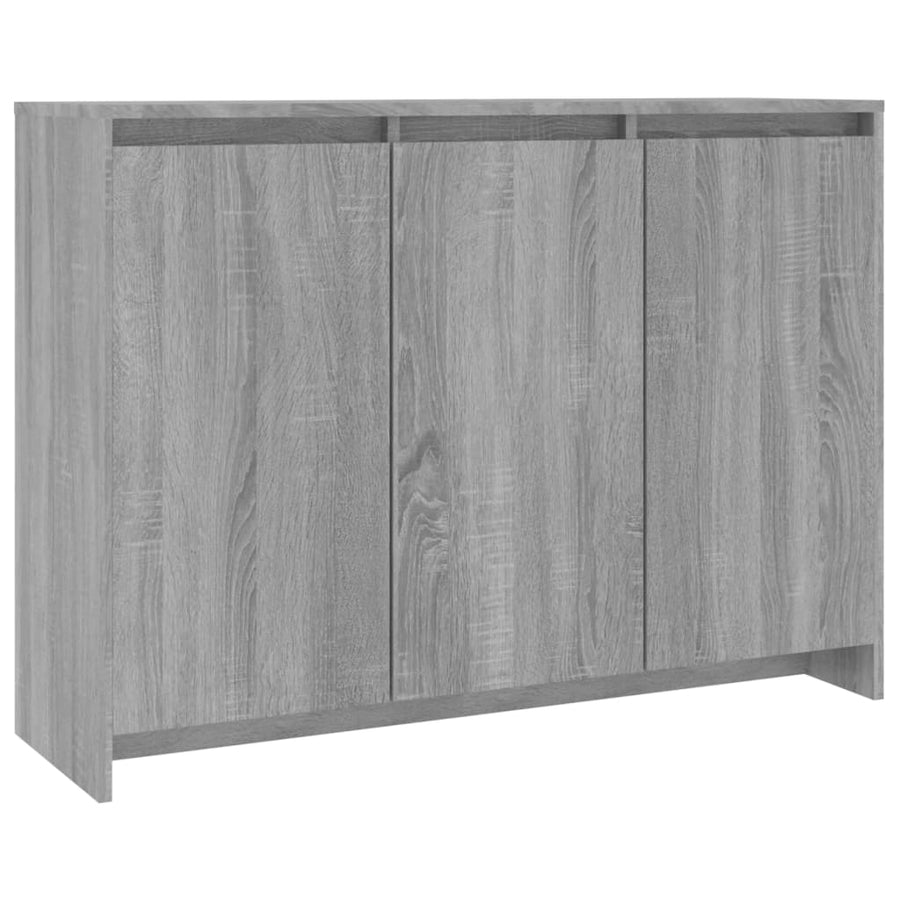 Dressoir 02X33X75 Cm Spaanplaat Eikenkleurig Grijs sonoma