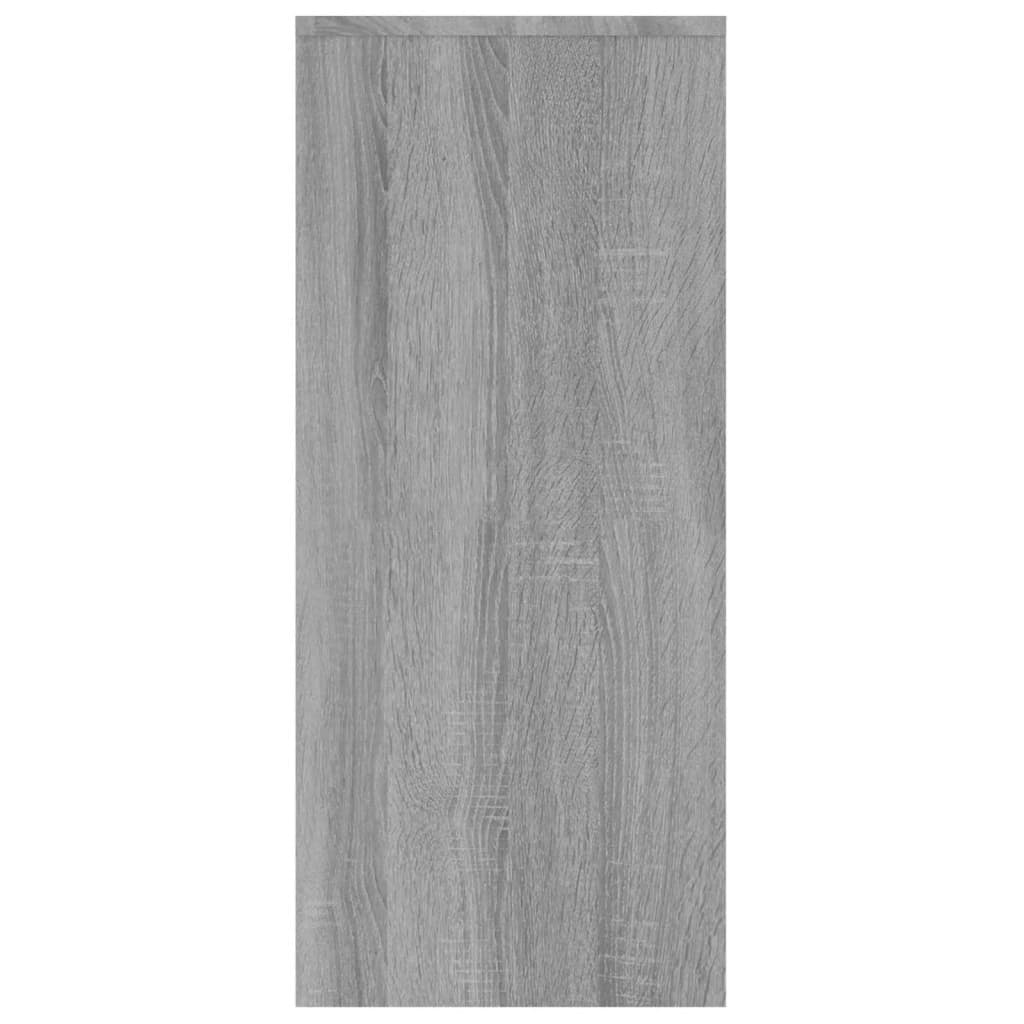 Dressoir 02X33X75 Cm Spaanplaat Eikenkleurig Grijs sonoma