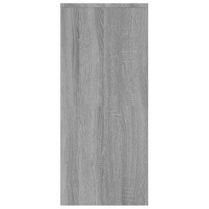 Dressoir 02X33X75 Cm Spaanplaat Eikenkleurig Grijs sonoma