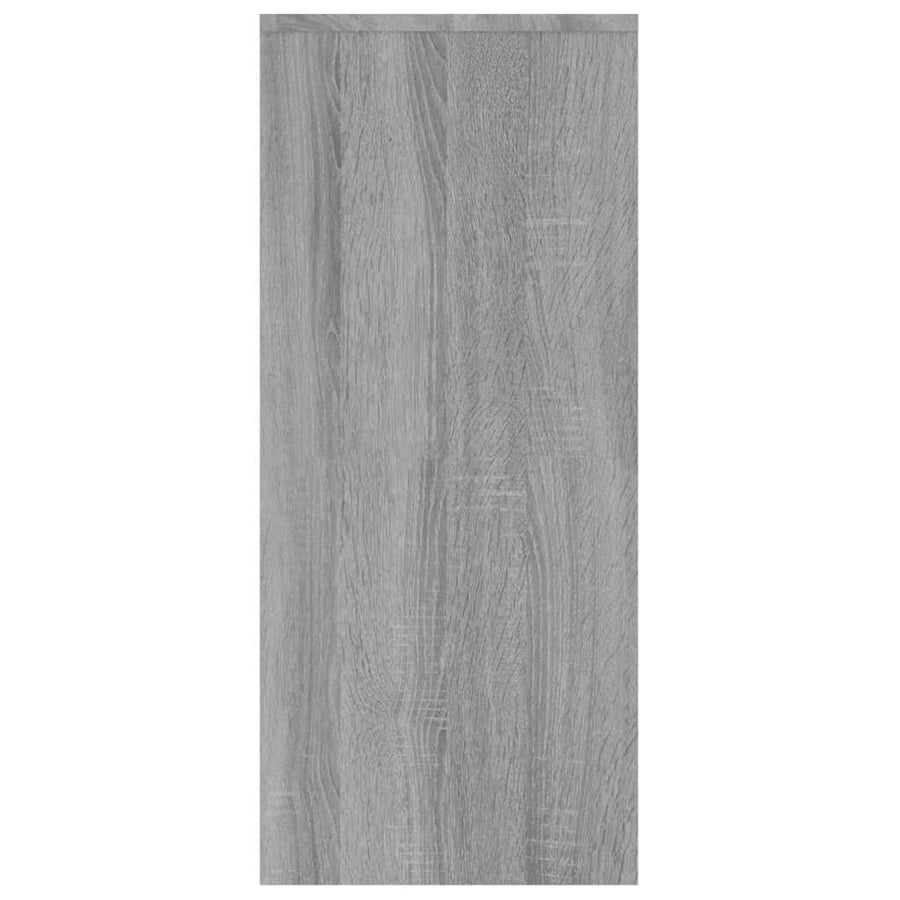 Dressoir 02X33X75 Cm Spaanplaat Eikenkleurig Grijs sonoma