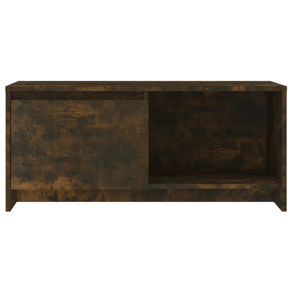 Tv-Meubel 90X35X40 Cm Bewerkt Hout Kleurig Gerookt eiken