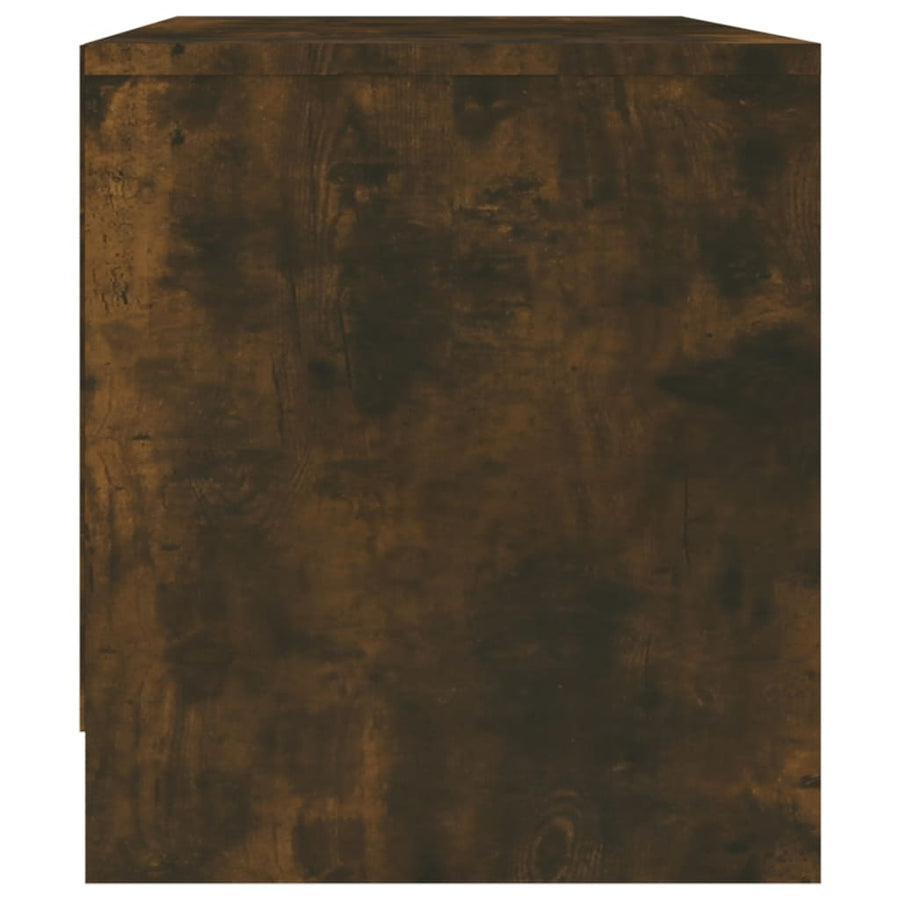 Tv-Meubel 90X35X40 Cm Bewerkt Hout Kleurig Gerookt eiken