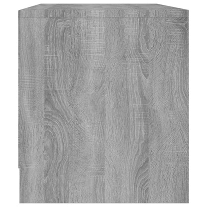 Tv-Meubel 90X35X40 Cm Bewerkt Hout Eikenkleurig Grijs sonoma
