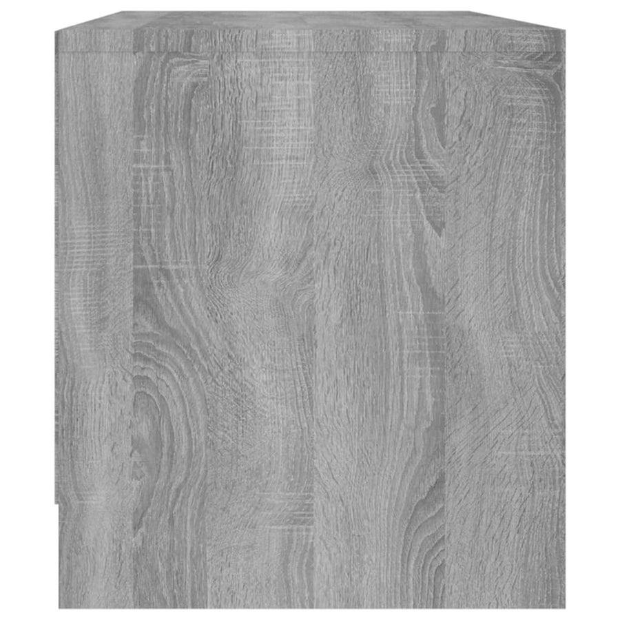 Tv-Meubel 90X35X40 Cm Bewerkt Hout Eikenkleurig Grijs sonoma