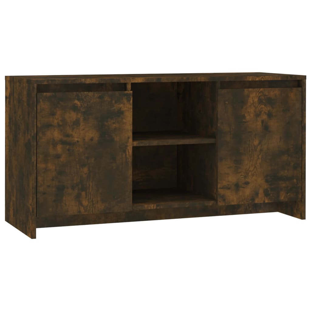 Tv-Meubel 02X37,5X52,5 Cm Spaanplaat Kleurig Gerookt eiken