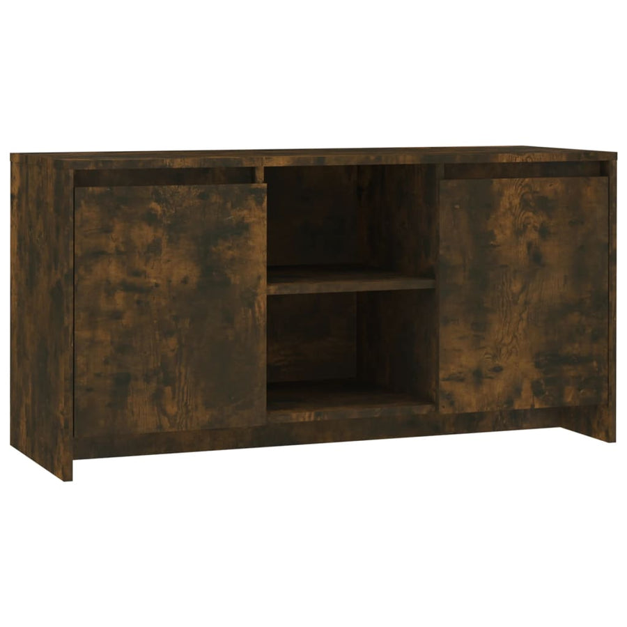 Tv-Meubel 02X37,5X52,5 Cm Spaanplaat Kleurig Gerookt eiken