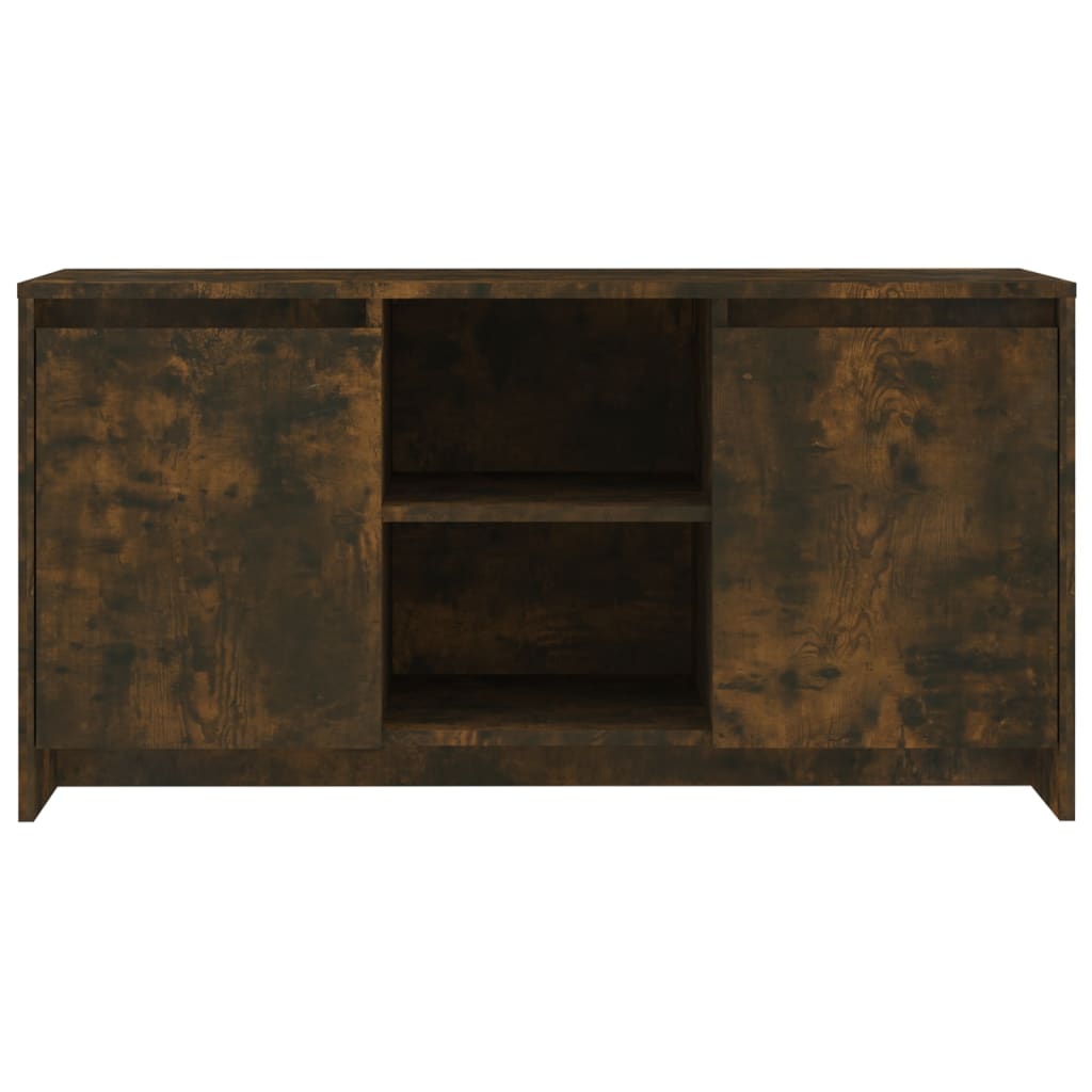 Tv-Meubel 02X37,5X52,5 Cm Spaanplaat Kleurig Gerookt eiken