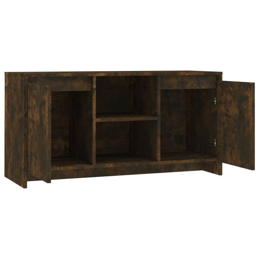 Tv-Meubel 02X37,5X52,5 Cm Spaanplaat Kleurig Gerookt eiken
