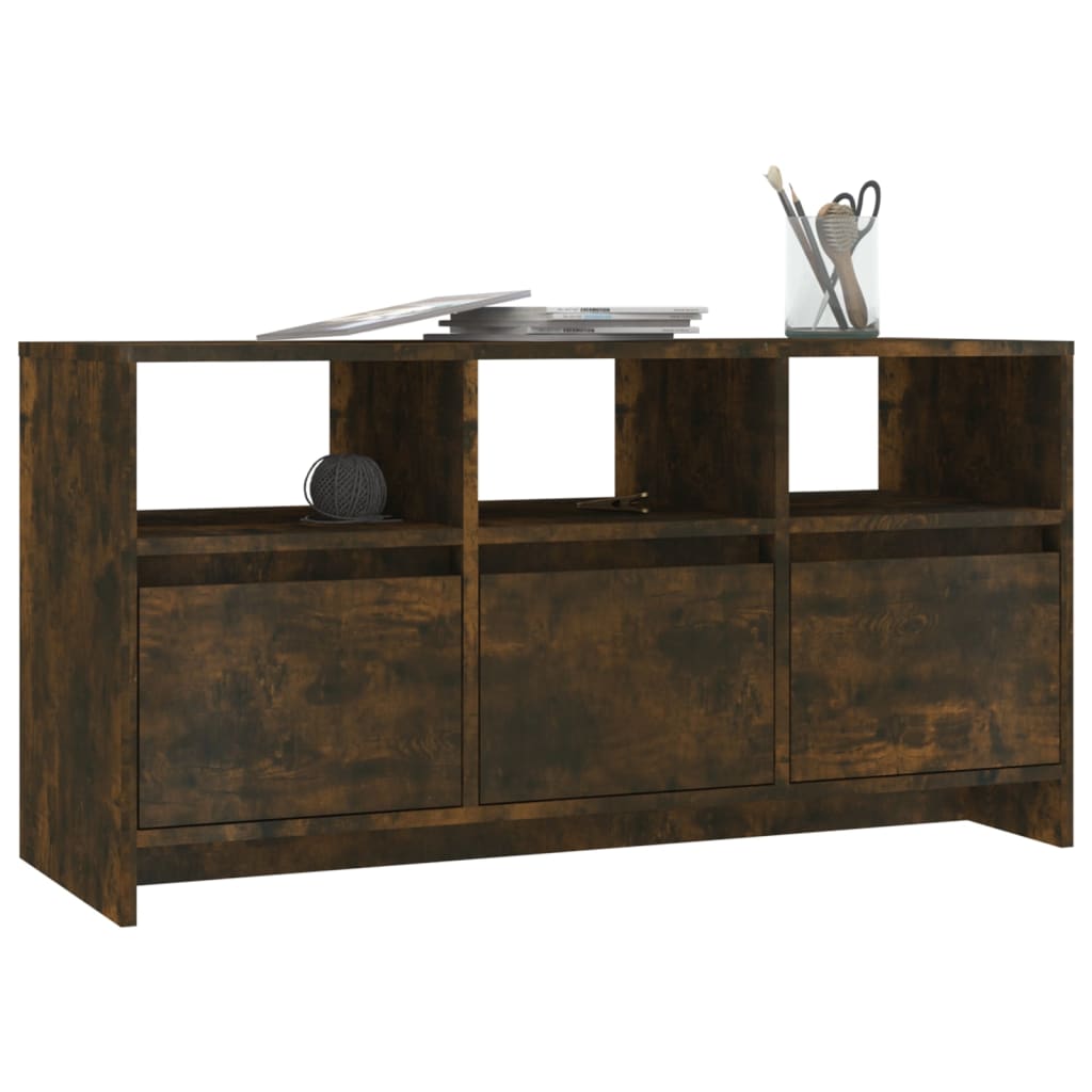 Tv-Meubel 02X37,5X52,5 Cm Spaanplaat Kleurig Gerookt eiken