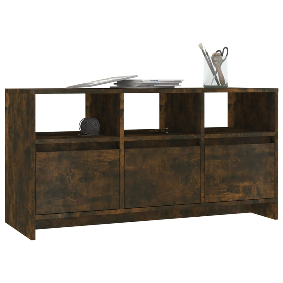 Tv-Meubel 02X37,5X52,5 Cm Spaanplaat Kleurig Gerookt eiken